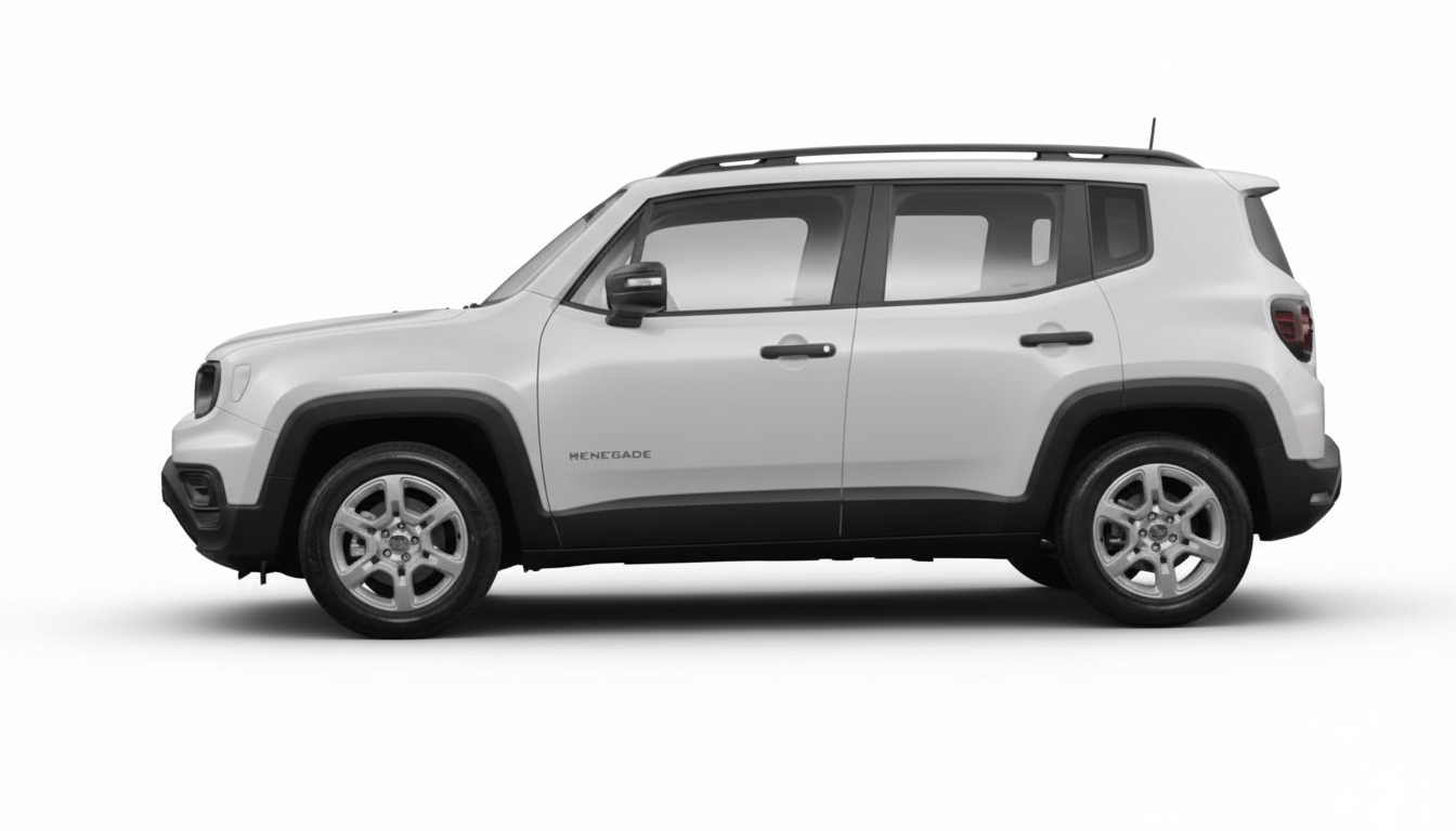Jeep Renegade Branco com Kit AUTA - Visão Lateral